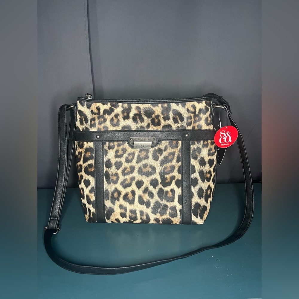Style & Co. Leopard Crossbody Shoulder/Handbag.β